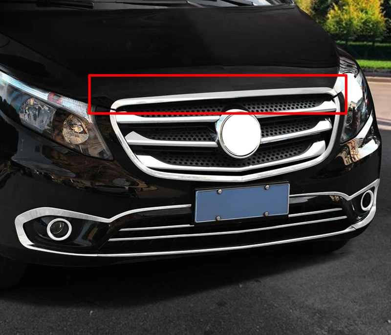 For Mercedes-Benz Vito (W447) 2016-2019 Car Accessories ABS Chrome Side  Door Body Molding Moulding Trim