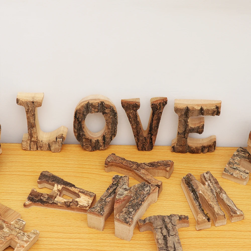 

1PC Freestanding Retro Wooden Letters Vintage Numbers Alphabet Shooting Props Wedding Home Decoration Plaque Sign DIY Crafts