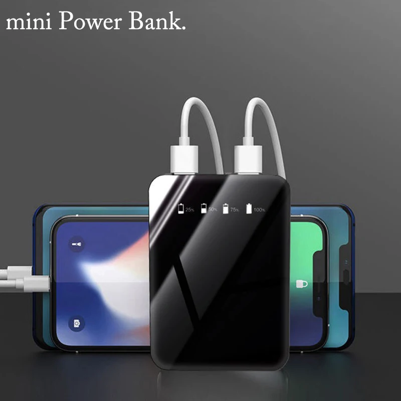 

Mini PowerBank For Xiaomi mi Huawei Power Bank 30000mAh Poverbank mi Charger Dual Usb Port External Battery Portable LED Display