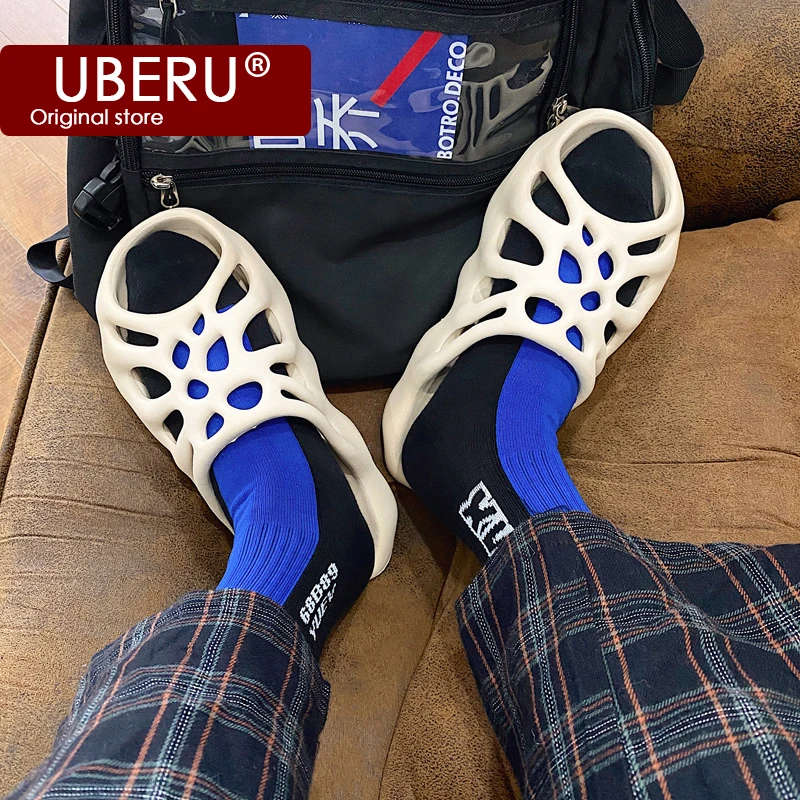 

Outdoor wear spider web slippers men summer fashion non-slip sandals and slippers beach beach shoes home indoor bedroom slippers