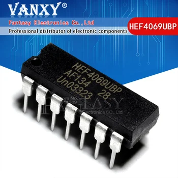 

10PCS HEF4069UBP DIP HEF4069 DIP14 HEF4069BP DIP-14 new and original IC