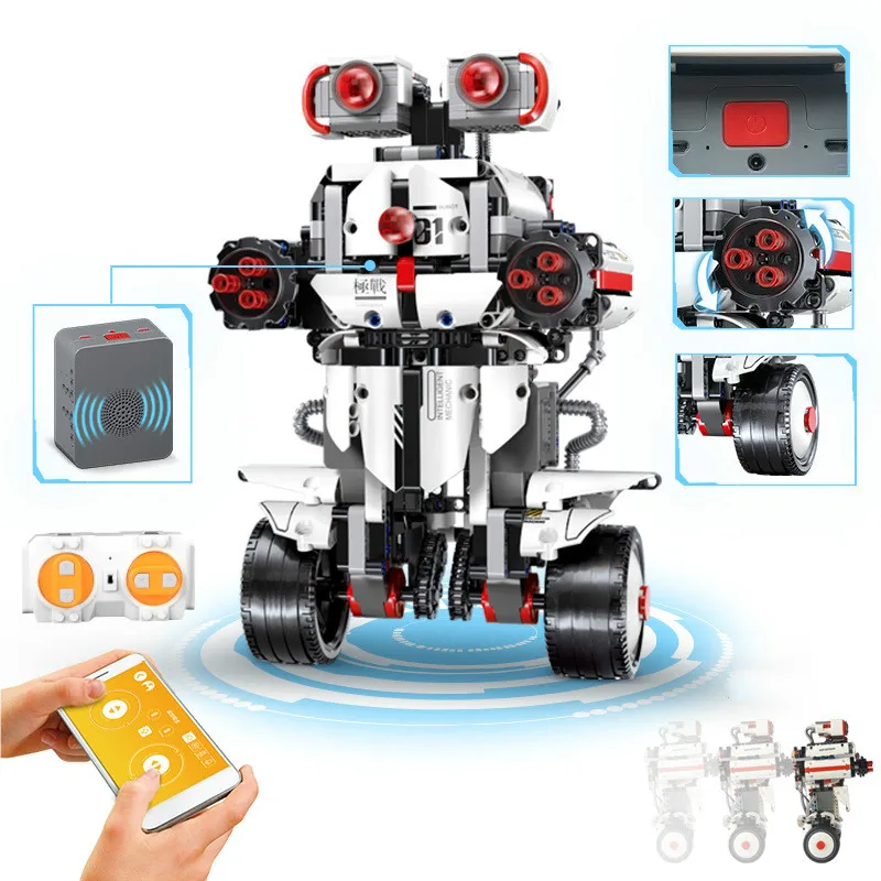 

13027 13028 App Control Robot Compatible 31313 Robot Set Building Blocks Bricks Programming Toys Kids Christmas Gifts