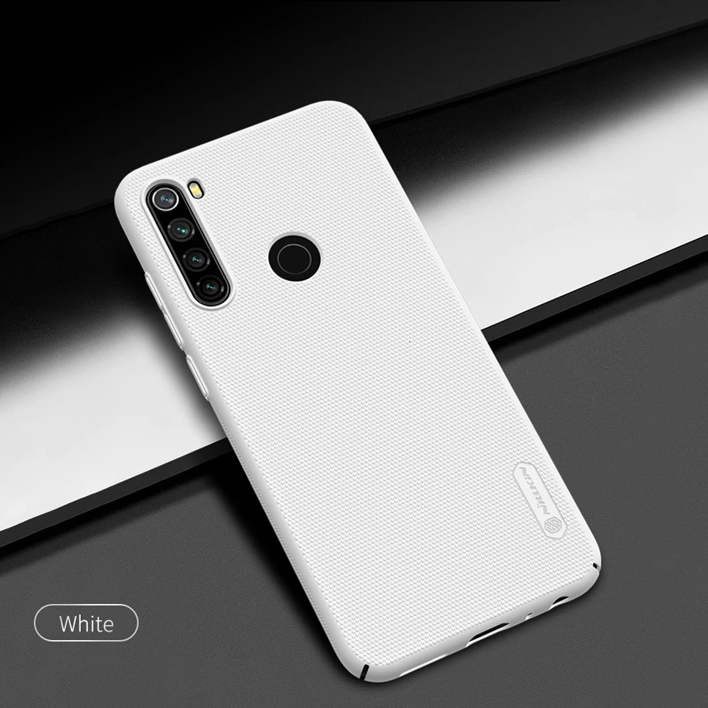 Для Xiaomi Redmi Note 8T чехол Nillkin матовый щит жесткая задняя крышка из ПК для Xiaomi Redmi Note 8T защитный чехол - Цвет: White