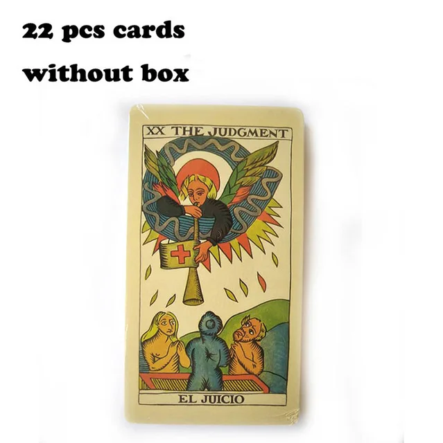 22 pcs Cards Настоящая качественная настольная игра, карты Таро Веселые карточные игры классические испанские игры Таро 22 шт/78 шт/100 шт карты - Цвет: 22 pcs Cards