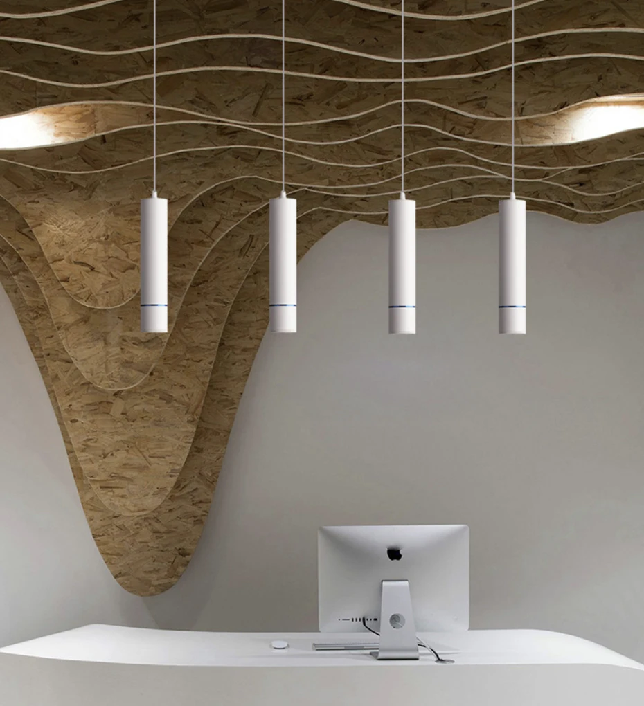  LED Modern Pendant LIght tube Macaron Pendant Lamp Counte stroe Room Kitchen light fixtures hanglam - 4000190093216