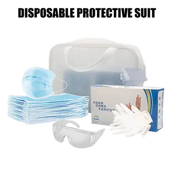 

Disposable Gloves Masks Goggles Protective Equipment Tool Set Outdoor Face Mask Anti Dust PM2.5 Pollution Mascarilla Mouth Mask