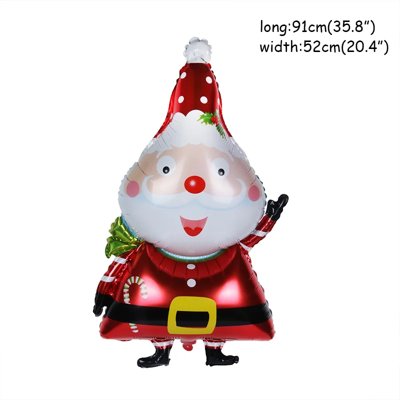 Рождественские украшения, шары, Санта Клаус, снеговик, рождественские фольгированные шары, украшения для рождественской вечеринки, новогодний декор - Цвет: Set 3