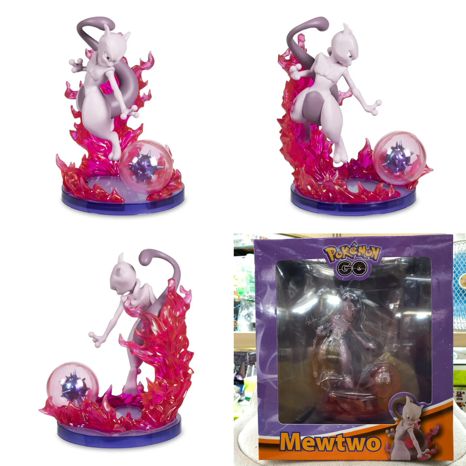 Pokemon Mewtwo Anime Figures Monster PVC Toys Mewtu Pokemon Game Action Figurine Model Collection Mewtwo 14cm Brinquedos Figma