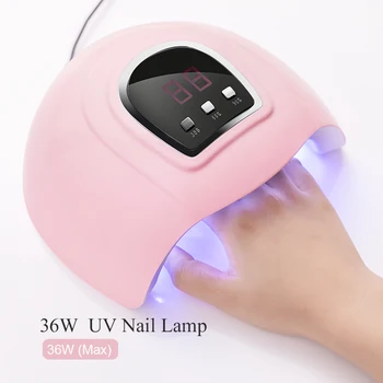 

KOSKOE 36/24W UV Lamp Nail Dryer 18 LEDS 30s/60s/90s USB Cable Lamp Curing Gel Polish Nail Art Drying Tools for Varnish