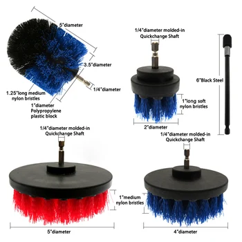 

14pcs/Set Drill Brush Attachment Bathroom Power Scrubber Pads Cleaning Sponge