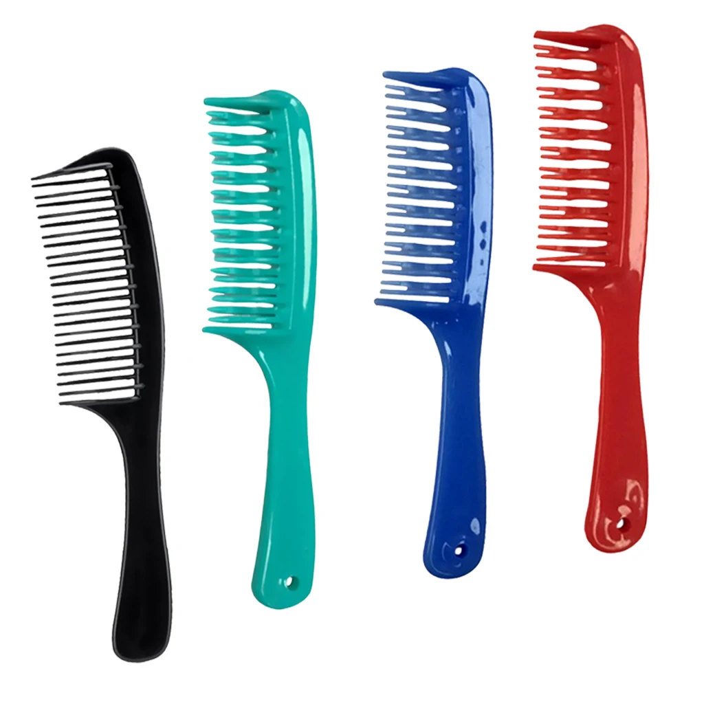 4x Wet Curly Haircutting Double Rows Teeth Detangler Comb Hairdressing Brush