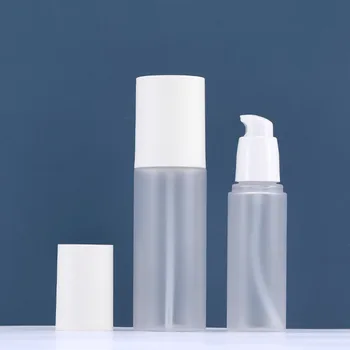 

100ML clear frosted PET Lotion pump Bottles,Empty Plastic Travel Portable Cosmetic Bottle Skin Care Emulsion/Foundation Bottle