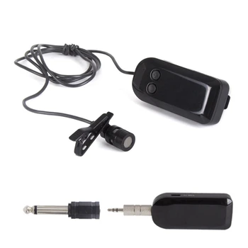 

2.4G UHF Wireless Microphone Headset Lavalier Lapel Mic 40M Range Voice Amplifier for Live Performance Speech Teaching