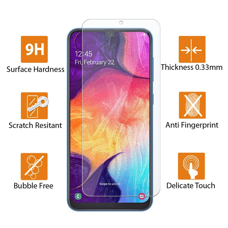 3 шт Galaxy A50 Защитное стекло для samsung A 50 50A Samsyng экран протектор Galaxy ya50 закаленное стекло Броня лист Samsun Tremp