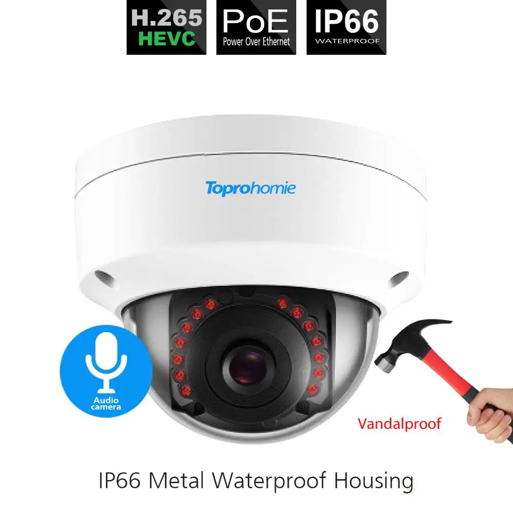 TOPROHOMIE H.265 + 4K 16CH 5MP AI уход за кожей лица CCTV NVR Kit POE камера безопасности наружного