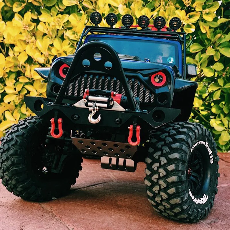 Для TRX 4 универсальный металлический передний и задний бампер с светодиодный