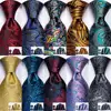 Hi Tie Red Fashion Paisley 100 Silk Men s Tie Set 8 5cm Wedding Ties