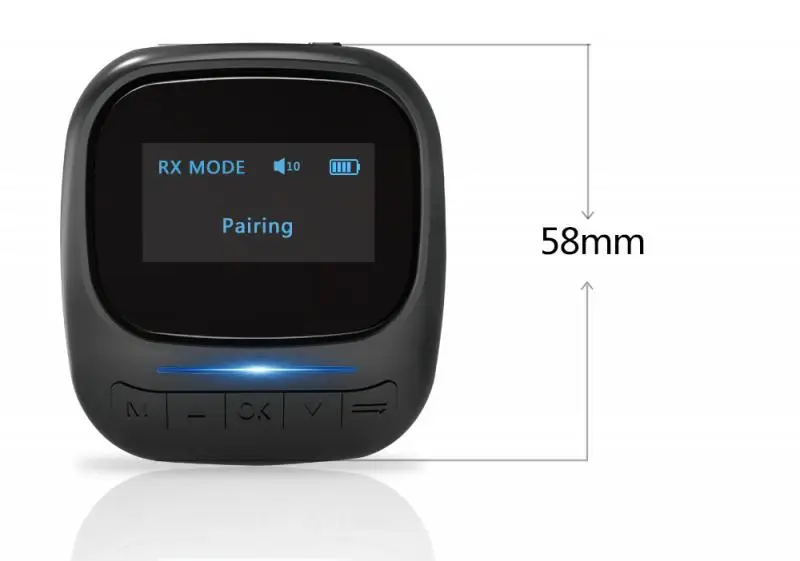 Bluetooth 5 0 Audio Transmitter Receiver OLED Display Aptx LL 3 5mm AUX Jack RCA Wireless Adapter for TV Car PC Headphone Pair 2