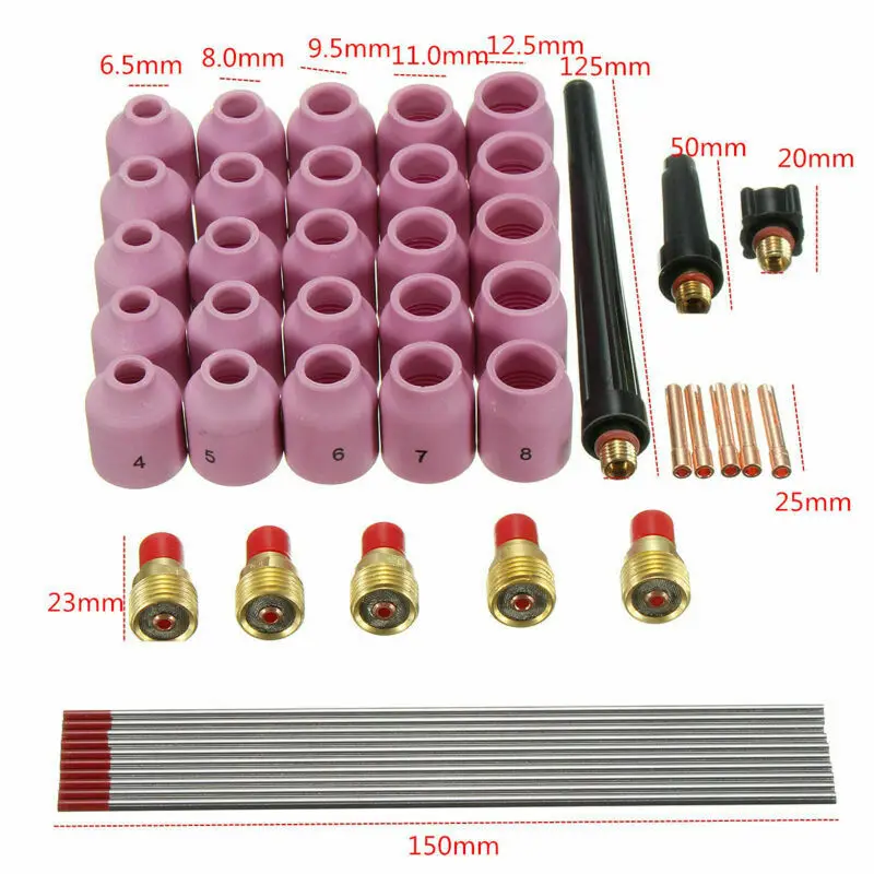 Алюминиевая насадка для дуговой сварки газовая линза металлообработки TIG Torches