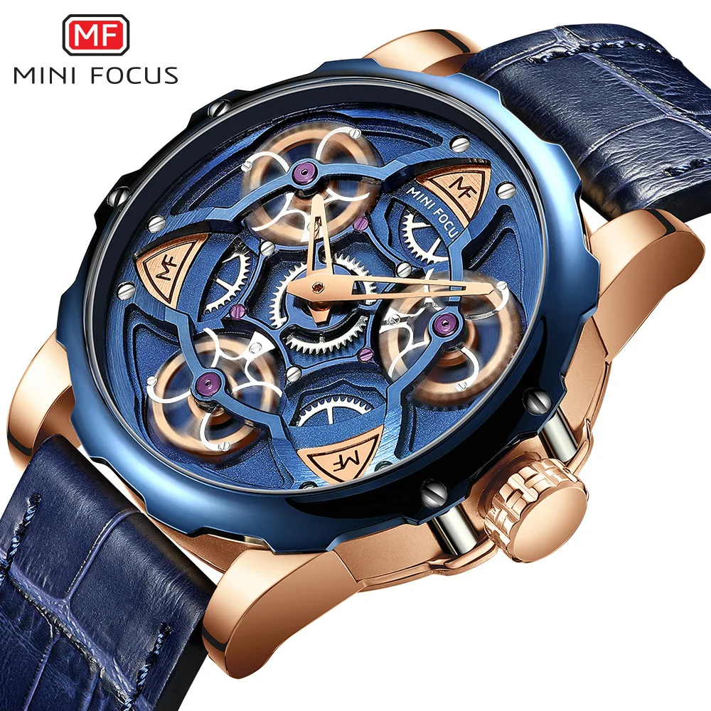 

Top Brand Luxury Automatic Mechanical Watch Men Fashion Genuine Leather Strap Hollow Mechanical Watches Business Wristwatch