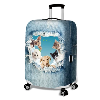 

Washable Anti Scratch Dustproof Accessories Suitcase Cover Durable High Elasticity Travel Universal Zipper Closure Polyester