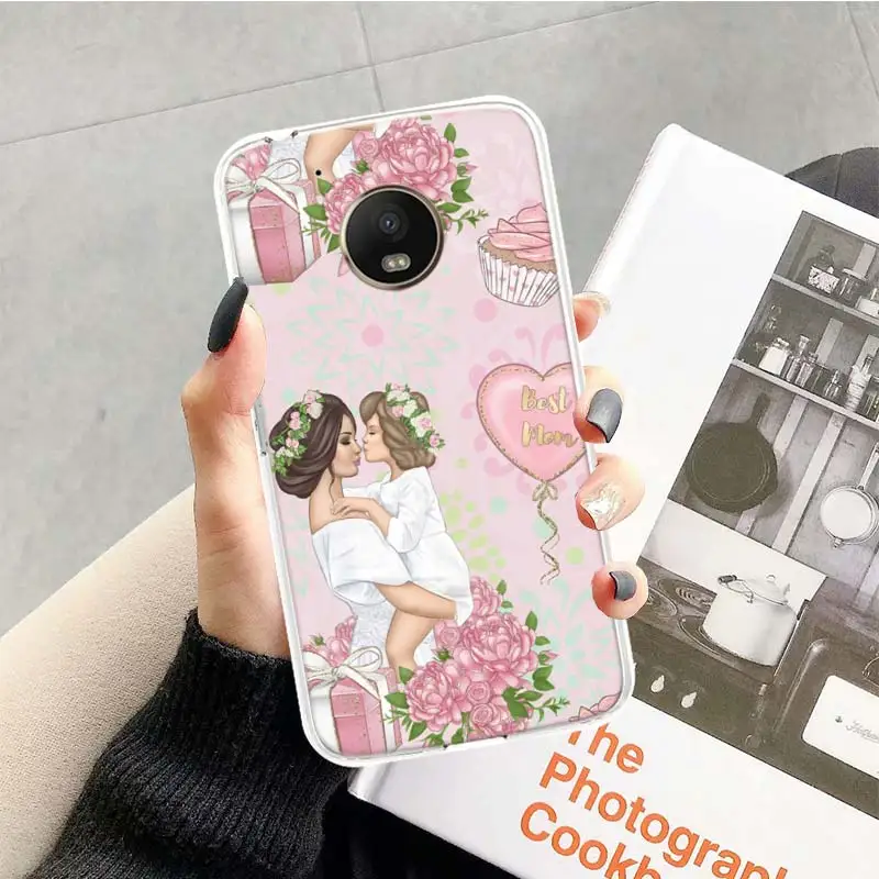 TR025-9 Для мам и детей, девочек queen чехол для Motorola Moto G7 G6 G5S G5 E4 плюс G4 E5 играть X4 Мощность TPU с рисунком индивидуальная крышка телефона - Цвет: TR025-9