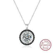 SODROV, романтические цветы, 925 пробы, серебряные ювелирные изделия, модные ожерелья и подвески для помолвки для женщин, P113