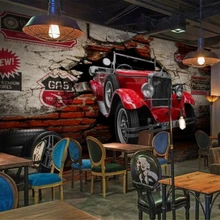 Beibehang пользовательские обои 3D стерео ретро автомобиль сломанной стены ресторан отель фон стены украшения дома рабочие 3d обои