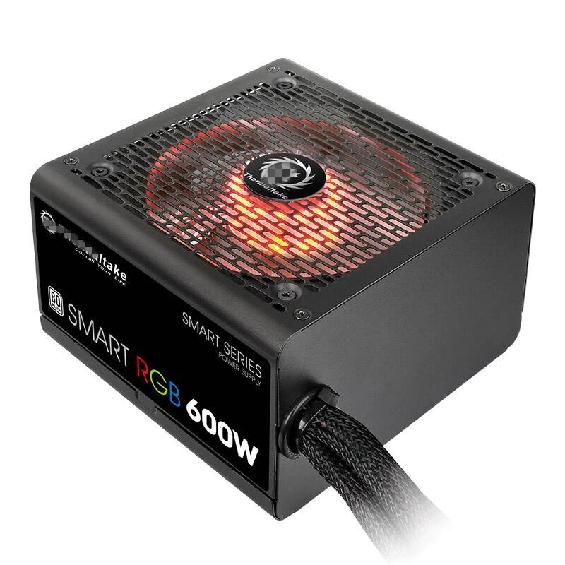 New PSU For Thermaltake(Tt) Smart RGB 600W ATX 12V Silent Power Supply for Desktop Mainframe Power Supply SPR-600AH2NK-1