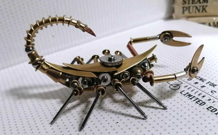 Новое литье DIY механическое насекомое металлическая механика Пинцет все металлические изделия ручной работы дисплей мебель коллекция игрушек