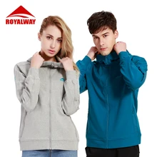 ROYALWAY, для мужчин и женщин, для улицы, для походов, для влюбленных, одинаковые, с капюшоном, для тренировок, упражнений, свитер, повседневные спортивные рубашки, RFCM1069G& RFCL1070G