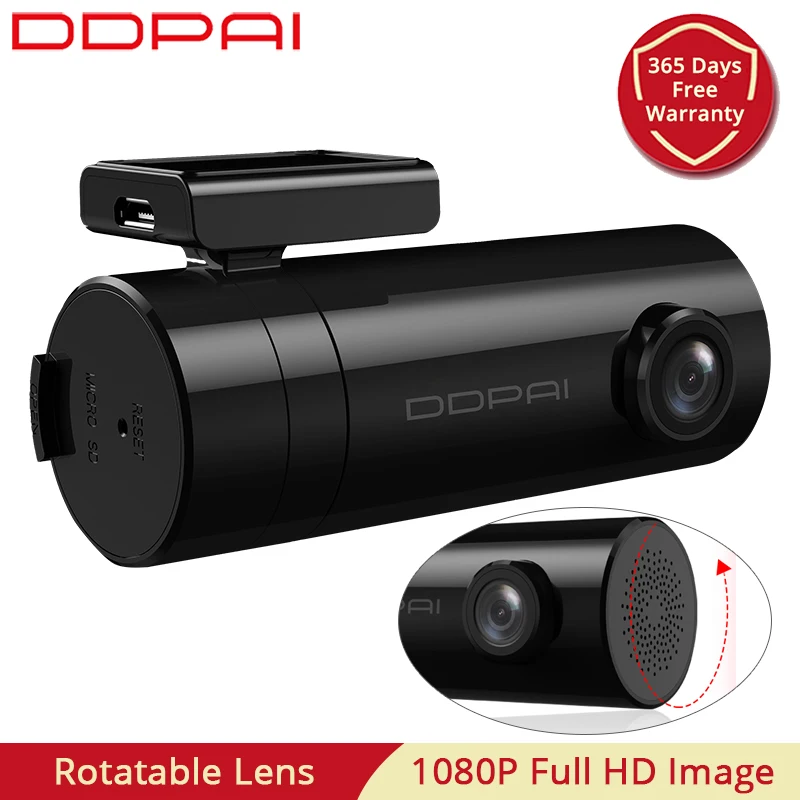 Мини-видеорегистратор DDPAI 1080P HD Автомобильный регистратор со скрытой