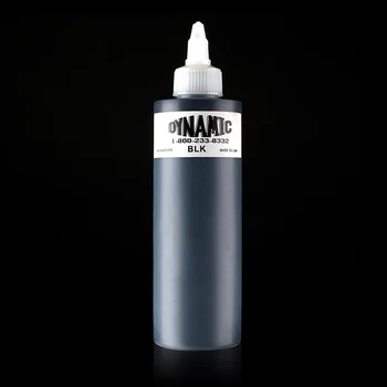 

Dynamic Color Black Tattoo Ink (8oz) Permanent Makeup Body Paint Pigment For Lining And Shading