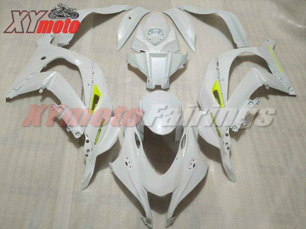 Мотоцикл обтекатели комплект для Kawasaki ZX10R 16-18 инъекции ABS пластик обтекатель ZX-10R- матовый белый кузов