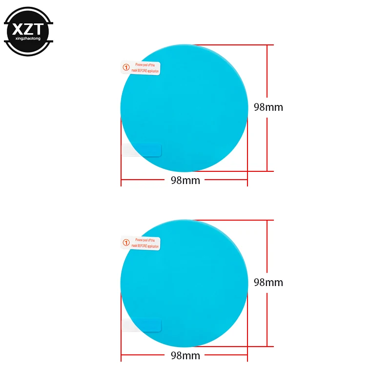 2 шт. Автомобильная зеркальная защитная пленка заднего вида, противотуманная, на окно, прозрачная, непромокаемая, на зеркало заднего вида, Защитная мягкая пленка, авто аксессуары