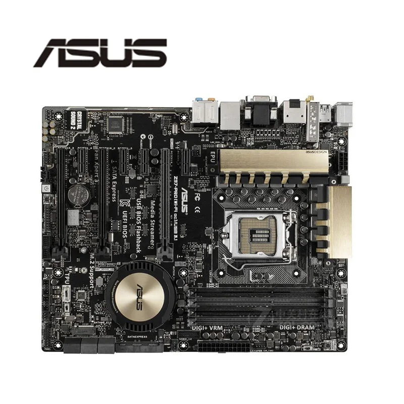 Для Asus Z97-PRO(WiFi ac)/USB3.1 настольная материнская плата Z97 LGA 1150 для Core i7 i5 i3 SATA3 USB3.0 оригинальная б/у материнская плата