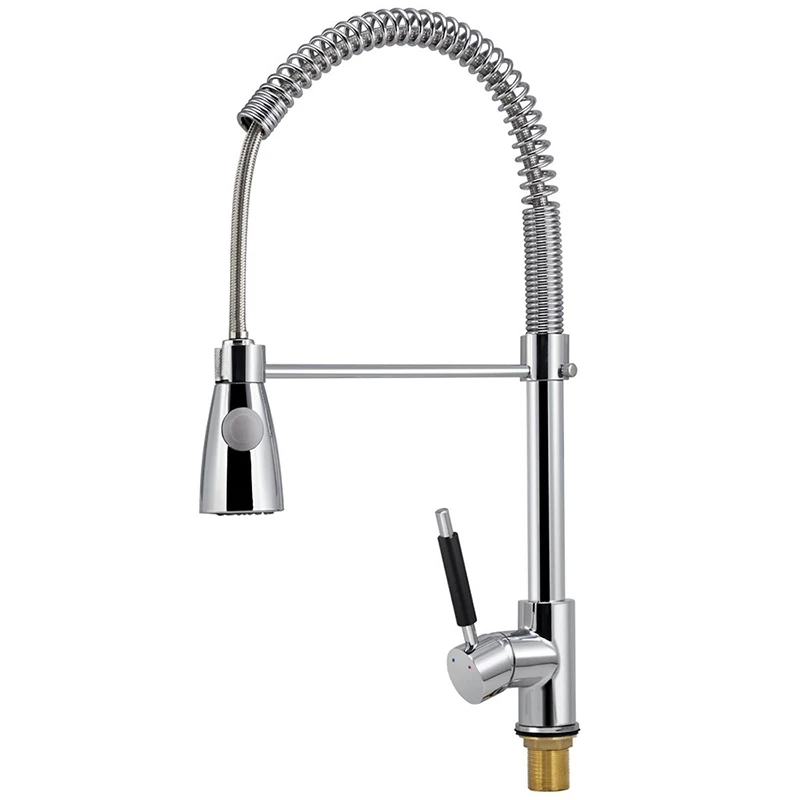 

Handle Pull Out Spray Spring Kitchen Sink Tap Mixer Faucet