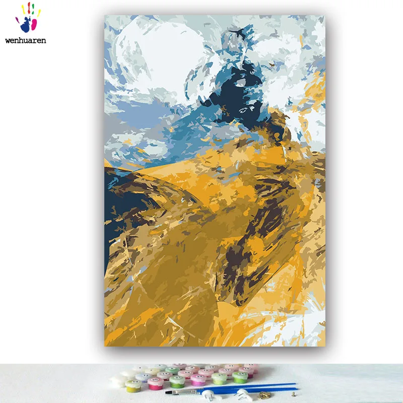DIY colorings pictures by numbers with colors Abstract series Postmodernism picture drawing painting by numbers framed Home - Цвет: 4187