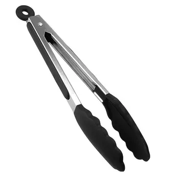 

BBQ Grilling Tong Salad Serving Food Tong Stainless Steel Metal Kitchen Tongs Barbecue Cooking Kitchen Tools