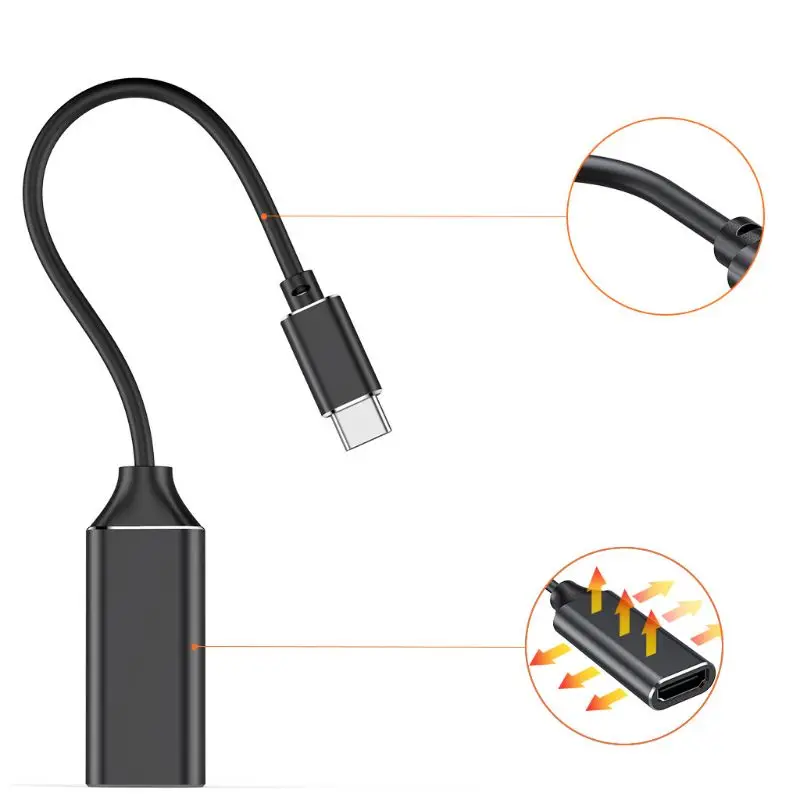 Тип с разъемами типа C и HDMI 4K HDMI HDTV Кабельный адаптер-переходник для samsung для Macbook аксессуар