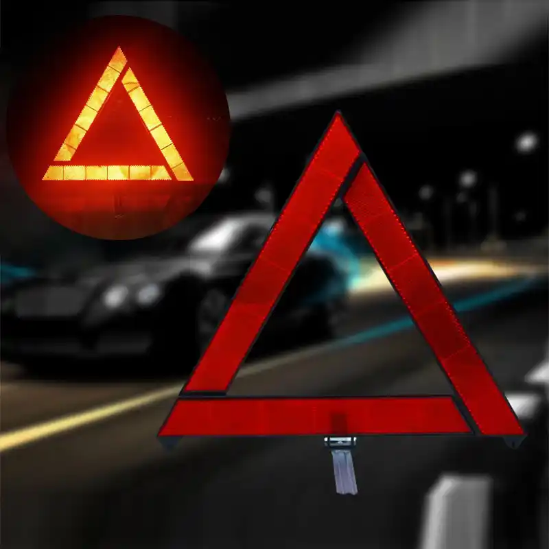 Triangle D Avertissement De Panne Voiture Rouge Reflechissant Risque De Securite Trepied De Voiture Plie Reflecteur Cinta Reflectante Aliexpress