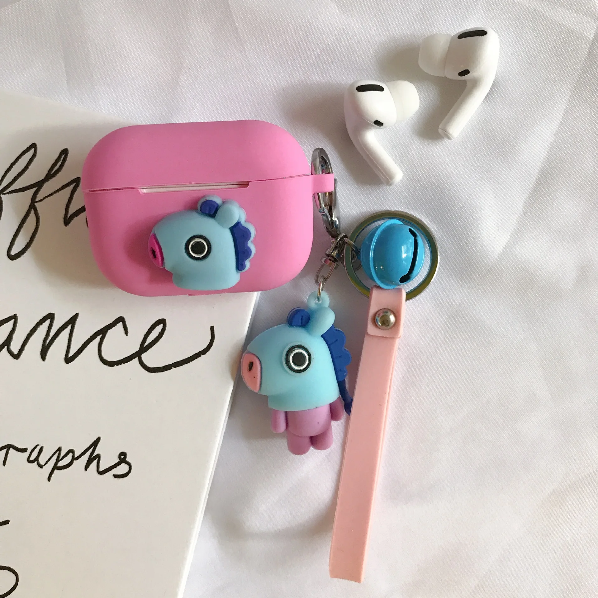 K Защитный чехол для Apple Airpods pro, беспроводной Bluetooth чехол для наушников AirPods, мягкий милый силиконовый чехол, чехол s funda - Цвет: K