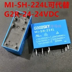 

5PCS/LOT relay MI-SH-224L 24VDC MI-SH-224L-24VDC MISH224L 224L 24V DC24V GOODSKY DIP8