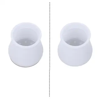 

16 Pcs/lot Gray Round Furniture Stool Floor Protection Pad Anti Slip Wear Resistant Silicone Chair Leg Cover Foot