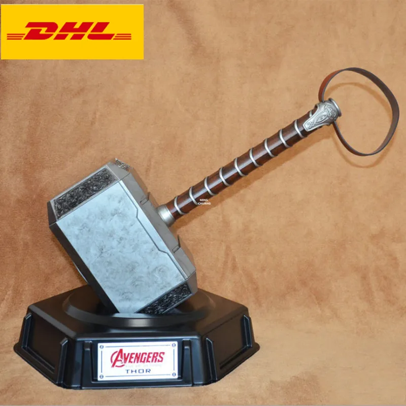

25" The Avengers Thor Weapon Mjolnir Cosplay Props 1/1 Scale Holiday Gift PVC Action Figure Collectible Model Toy BOX 65CM V850
