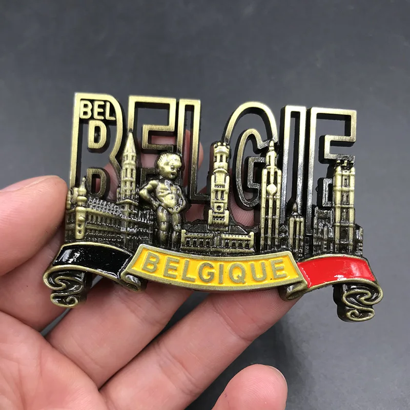 Dubai UAE Belgium Vienna Refrigerator Paste Metal Magnetic 3d Landscape Paste Fridge Magnets Collection Gifts Home Decoration magnetic fridge magnets magnetic sticker magnetic fridge stickers
