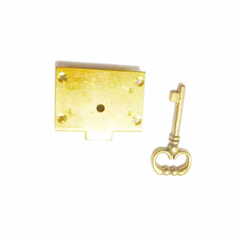 Classic Retro Brass European Antique Drawer Cabinet Locks Dresser Cabinet Hidden Closet Door Lock Furniture Hidden With Key 5