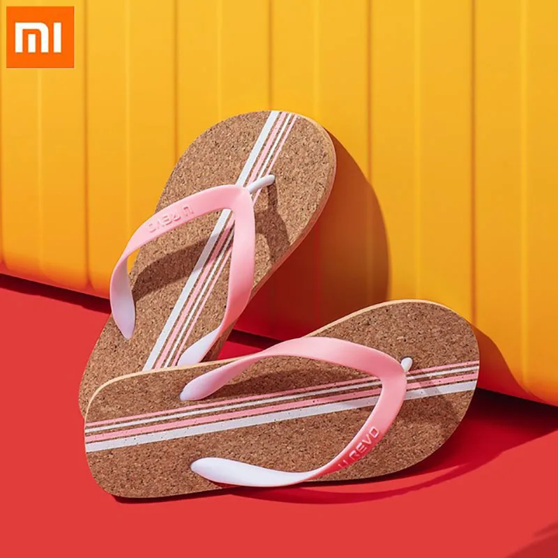 Xiaomi Flip Flops Two-color PVC Shoelace Comfortable Softwood Girl Casual Women Flip Flops Slippers Summer Beach Flip Flops