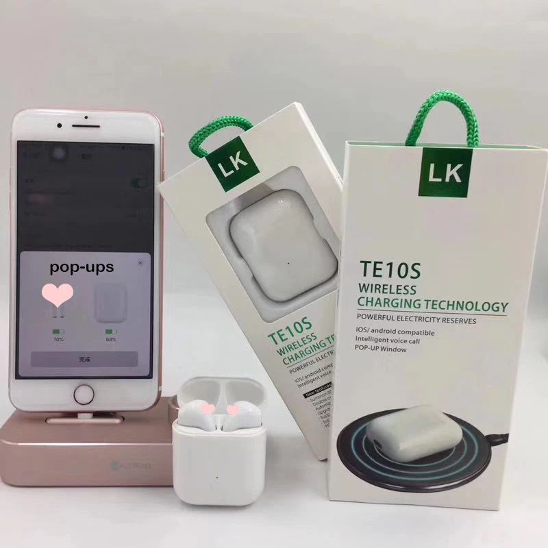 LK-Te10s LK-te9 pro Bluetooth 5,0 гарнитура наушники всплывающая Беспроводная зарядка наушники сенсорное управление всплывающее окно наушники