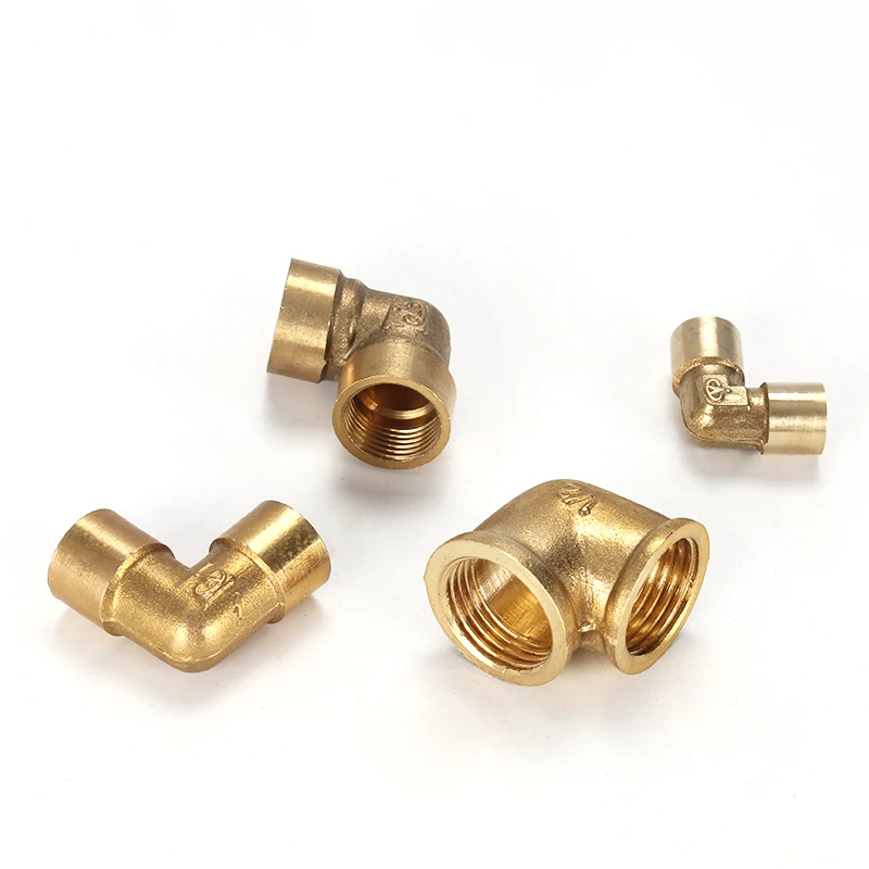 

Female External thread Thread 1/8â€˜â€™ 1/4â€˜â€™ 3/8â€˜â€™ 1/2 3/4 90 Deg Brass Elbow Pipe Fitting Connector Coupler For Water Fuel Copper